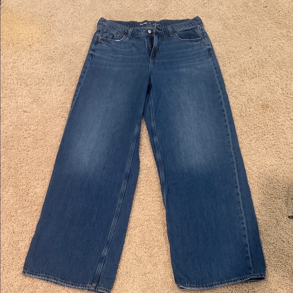 Old Navy Dark Blue Wide Leg Jeans